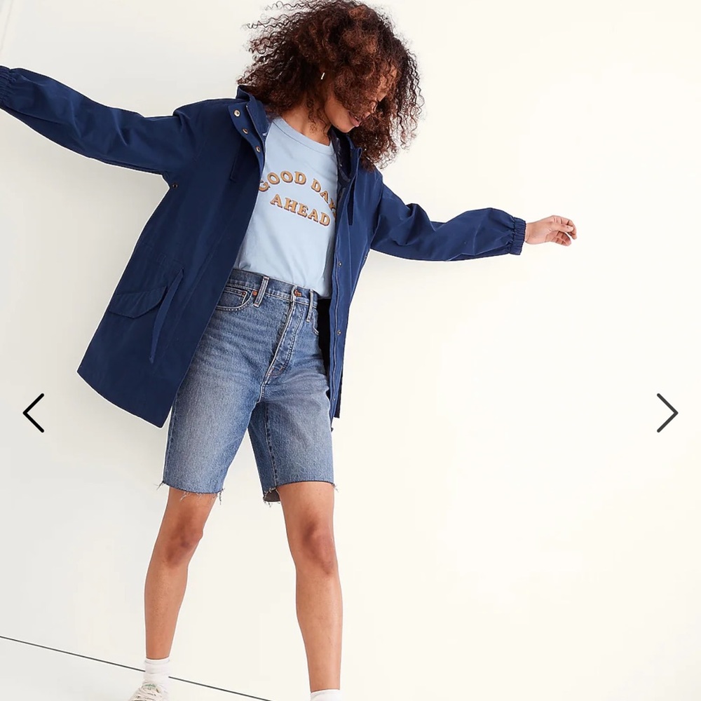 LAST CHANCE! Madewell Raincloud Raincoat Blue - Sz Med - Never Used!